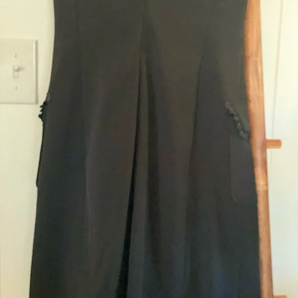 Nanette Lepore Black Midi Dress with Button Detail - Picture 7 of 9